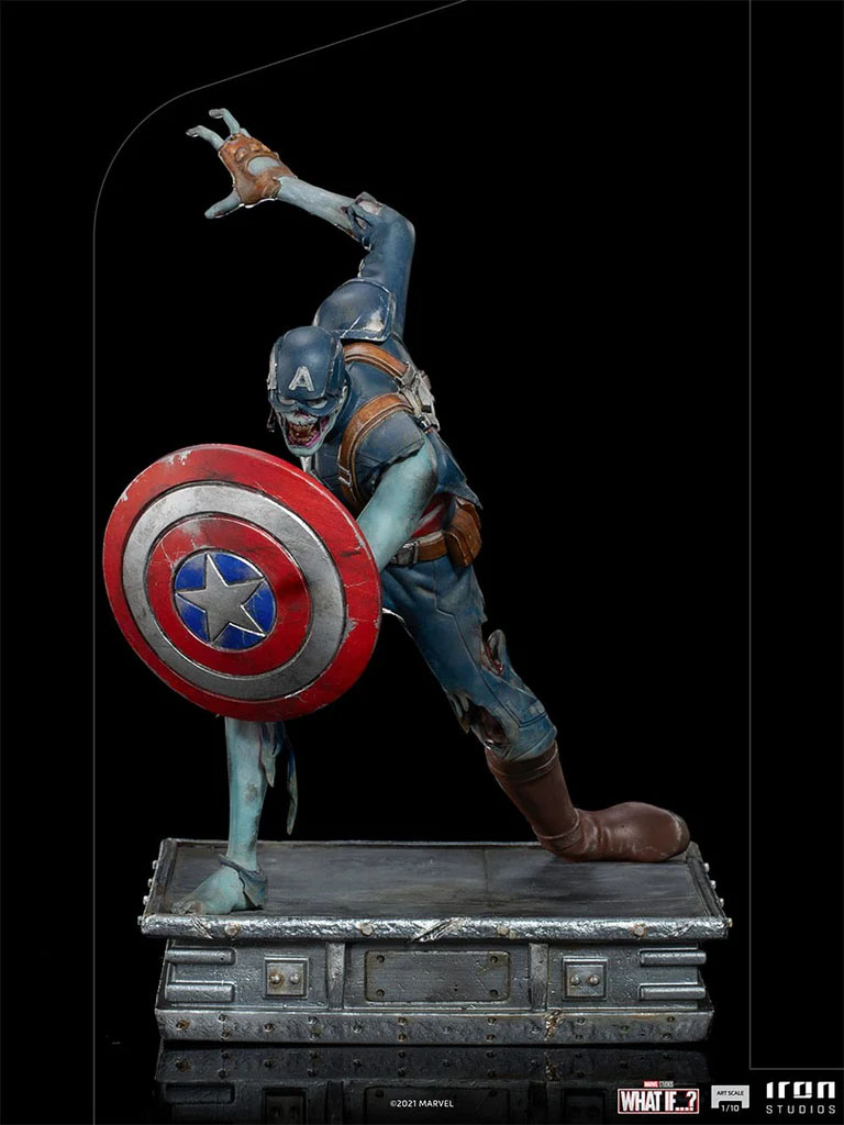 Iron Studios Marvel What if...? Zombie Captain America Art Scale 1/10 Scale Polystone Statue